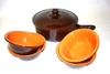 Piral Terracotta  Saucepan - Bowl Set , Multi Use, Chocolate Brown