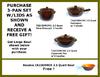 Piral Terracotta Cookware,  3 Pan Cookware Set , Chocolate, Includes Gift with Purchase